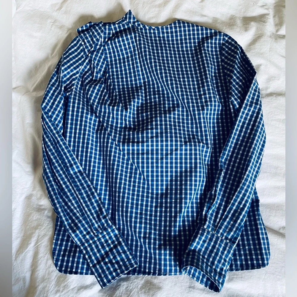 NWOT Isabel Marant bue and white checked top size 36, worn twice - Picture 6 of 10